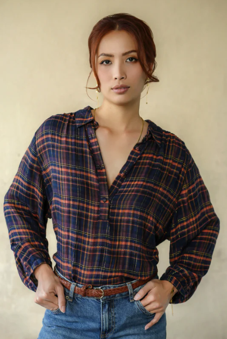 Birkin Blouse Navy
